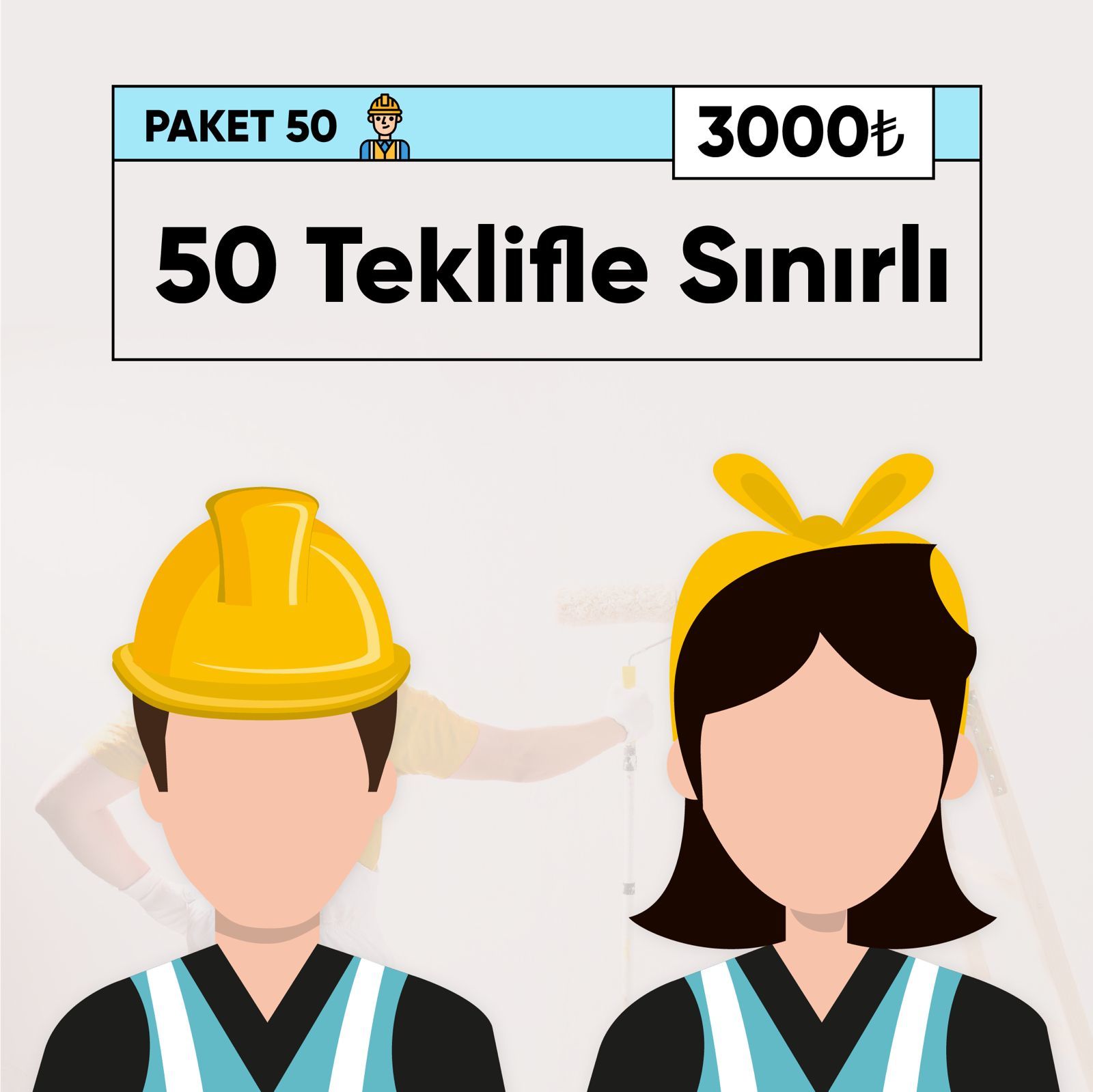 Paket 50 1|aylık abonelik paketi (komisyonsuz)